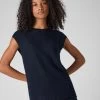 Women's Wave Stitch Cashmere Silk Top Navy Blue -Cozy Fashion Shop SS24 NPW109283 NVY 1