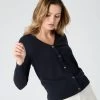 Women's Lara V Neck Cashmere Cardigan Navy Blue