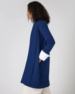 Women's Abbey Cashmere Cardigan French Blue -Cozy Fashion Shop SS24 NPW109372 F72 6