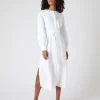 Women's Willow Linen Dress White PRE-ORDER -Cozy Fashion Shop SS24 NPW109374 WHT 1
