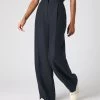 Women's Florence Linen Trouser Navy Blue -Cozy Fashion Shop SS24 NPW109383 NVY 1