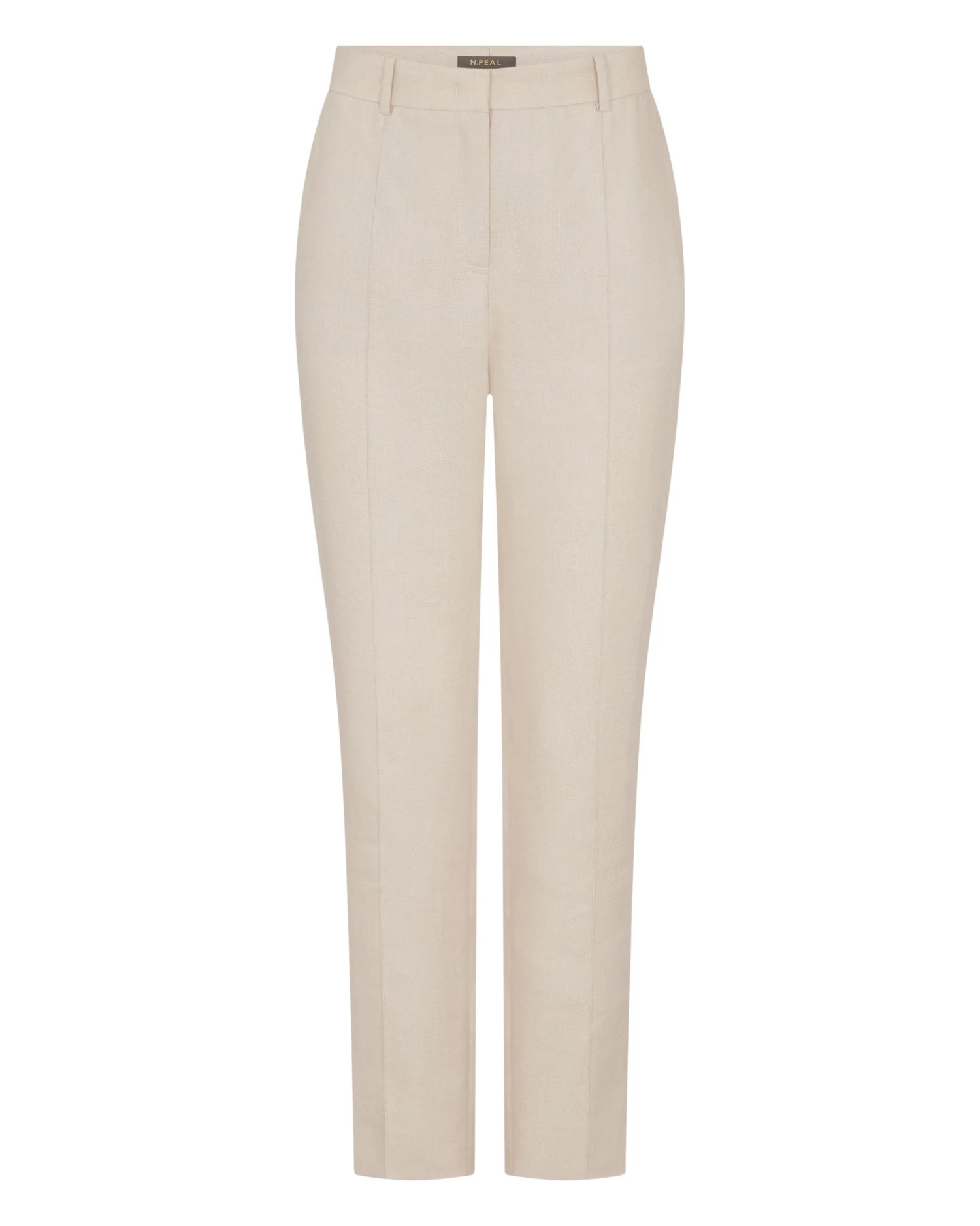 Women's Harper Crop Linen Trouser Oat Brown 4 Women's Harper Crop Linen Trouser Oat Brown - Image 2
